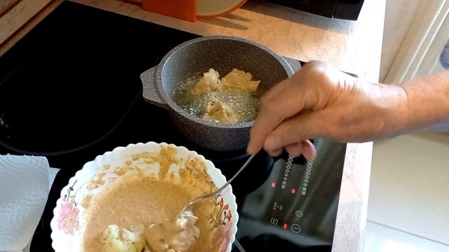 Цветная капуста жареная в кляре смотреть онлайн