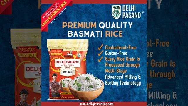 Delhi Pasand Basmati Rice processed through Multi-Stage Advanced Milling and Sorting Technology. смотреть онлайн
