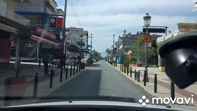 Набережная г.Катерини. Пустые пляжи. смотреть онлайн