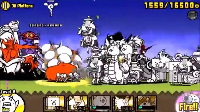 [The Battle Cats][TEST] - 3 Star Oil Platform With Cataur