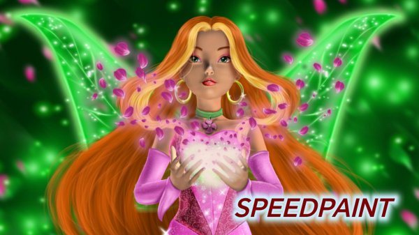 Winx Club - Flora Magic Winx 🌹🌺SpeedPaint