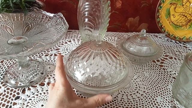 русское стекло, посуда СССР. 🌺 #антикварнаяпосуда #посудассср #вазынаножках#винтаж##старинноестекло смотреть онлайн