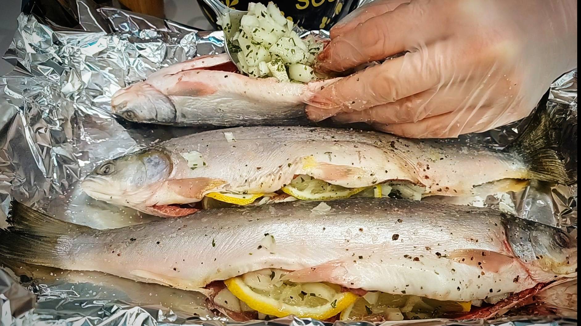 Лёгкий ужин без хлопот! Голец запечённый. Самый удачный рецепт на мой взгляд. смотреть онлайн