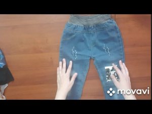 Как удлинить детские джинсы.