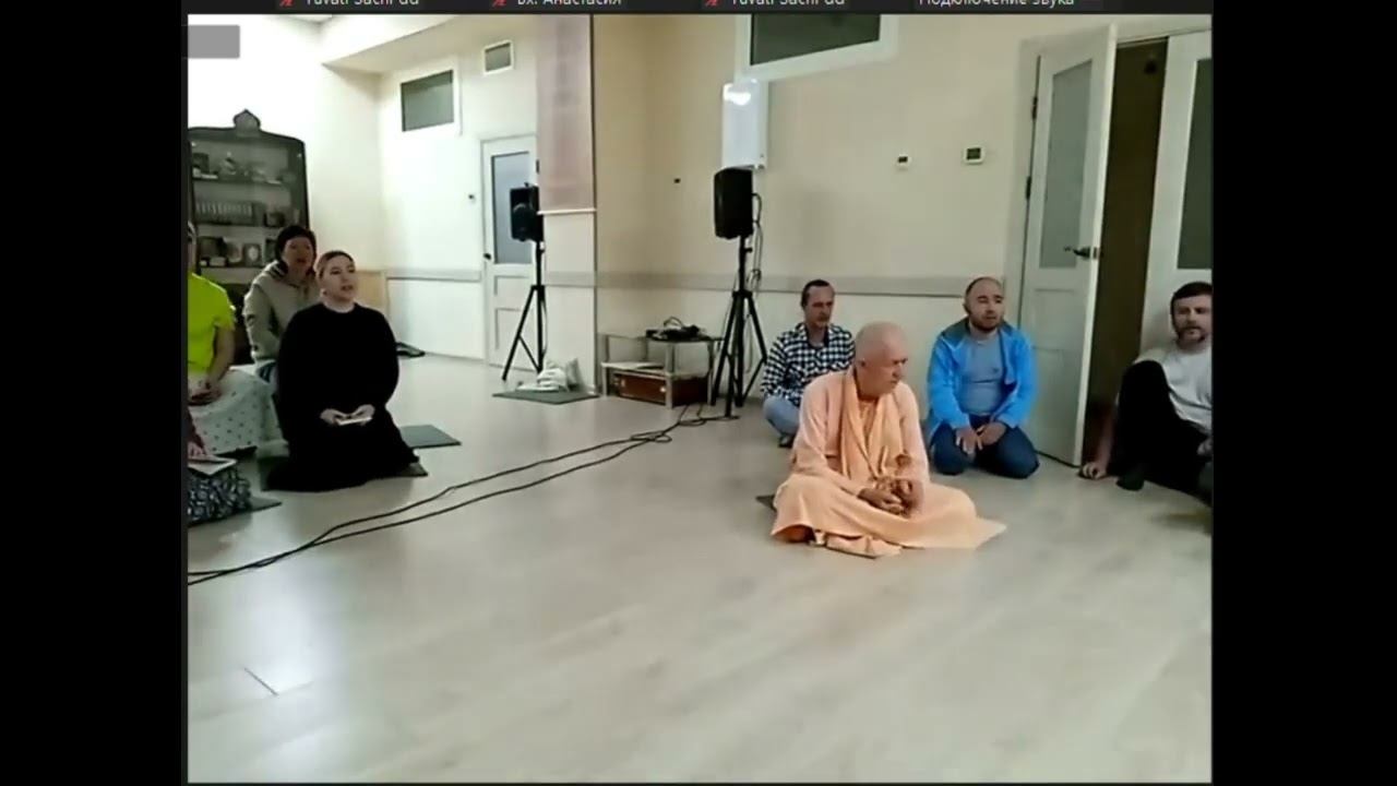 13.10.2023 - Киртан с ЕС БВВ Нарасимхой Махараджем перед вечерней лекцией - Петропавловск-Камчатский