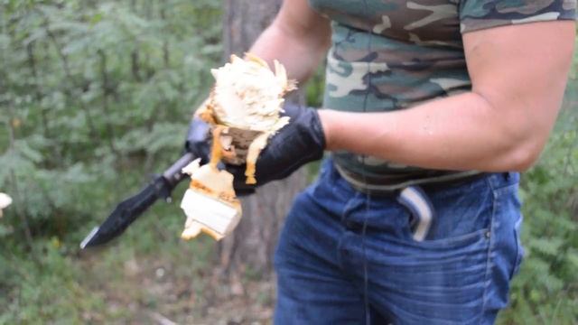 BONECRUSHERS. Нож АРМЕЙСКИЙ кузница Ю.М.Семина. Уличный тест смотреть онлайн