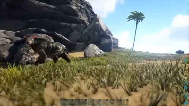 ARK: Survival Evolved_ Chalicotherium Tame On The Island Cragg's Island Area