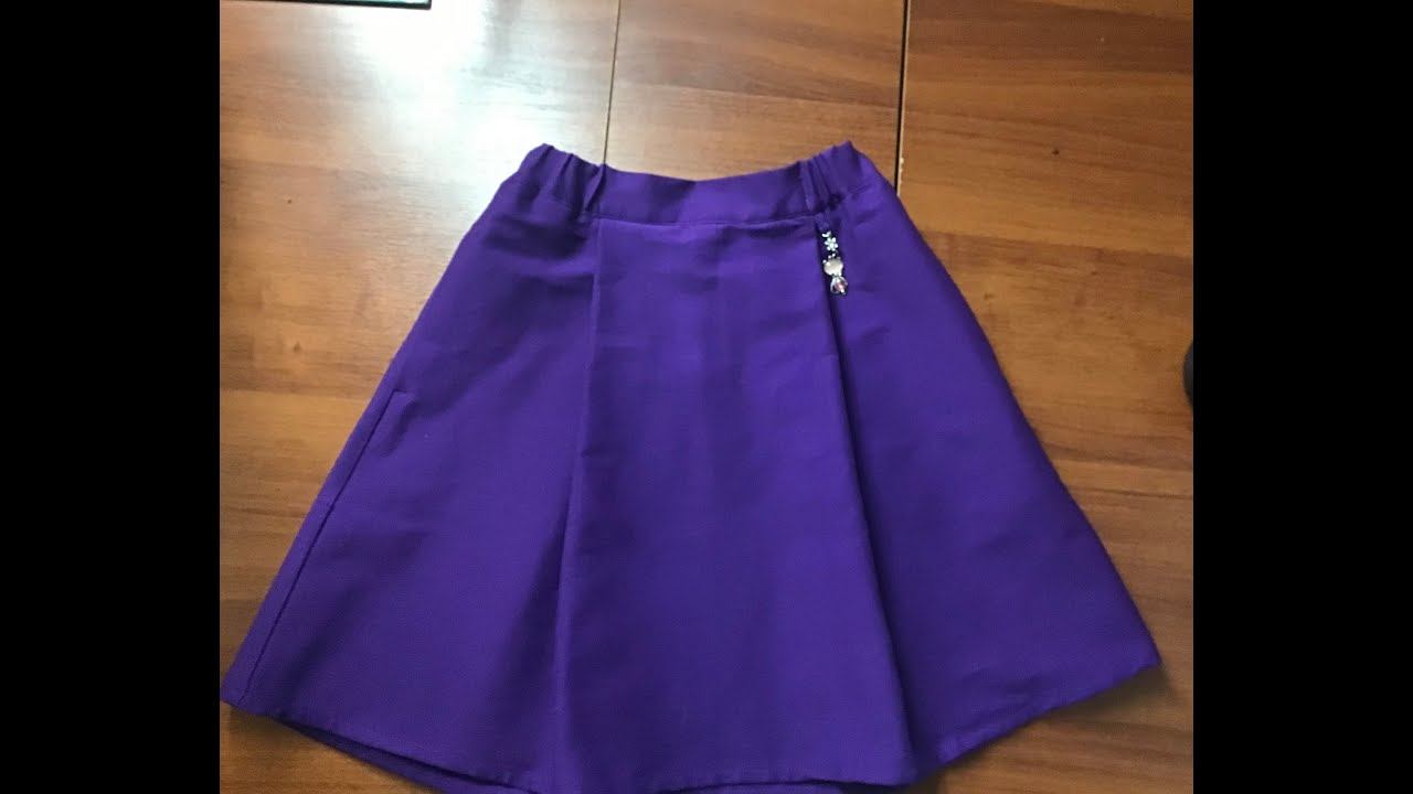 Шьем юбку со складами и карманами для школы и не только... смотреть онлайн