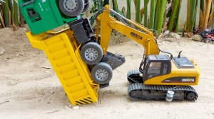 Экскаватор самосвал игрушки машинки для детей #машинки #игрушки #кран #стройка