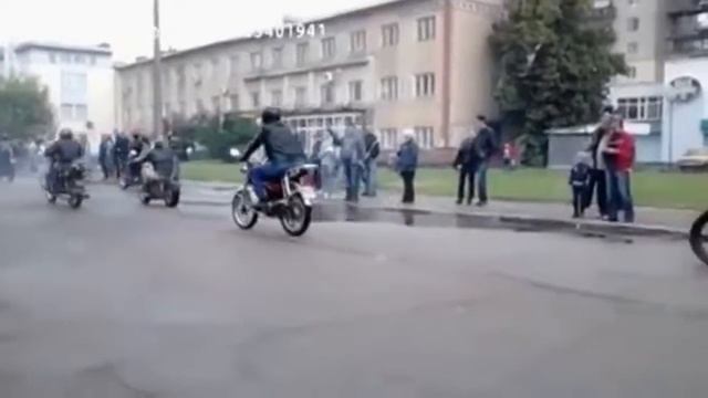 репортаж о праздновании 5-ти летнего юбилея мотосообщества "Агрегат" смотреть онлайн