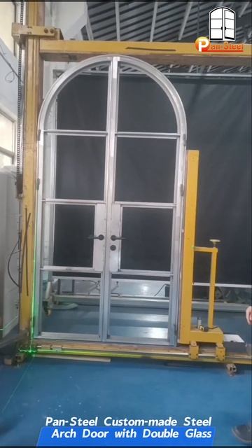 Pan-Steel Custom made Steel Arch Door with Double Glass #architecturaldesign #steeldoor #steelwindo смотреть онлайн