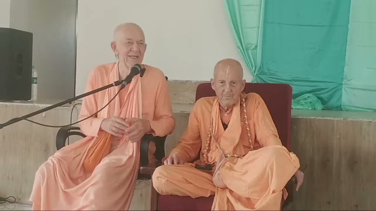 30.03.2024  - 1 день - Утренняя катха в Говардхан ретрит центре, англ-рус