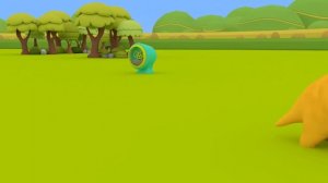 Учим фигуры - Дино и Дина строят СНЕГОВИКА! - Изучайте вместе с Дино 👶 Обучающий мультфильм