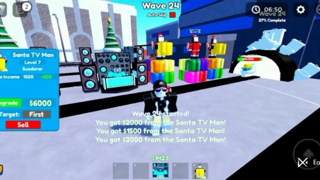 КАК ПРОЙТИ ХАРД ТОЛЬКО С ДИДЖЕЯМИ И САНТАМИ||Toilet Tower Defense