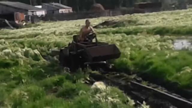 Самодельный мини трактор 4×4 переломка(2) смотреть онлайн