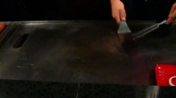 теппан-шоу в ресторане Банзай г. Донецк