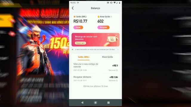 Como  e comprar Dimas no Android pelo Kwai. Free fire
