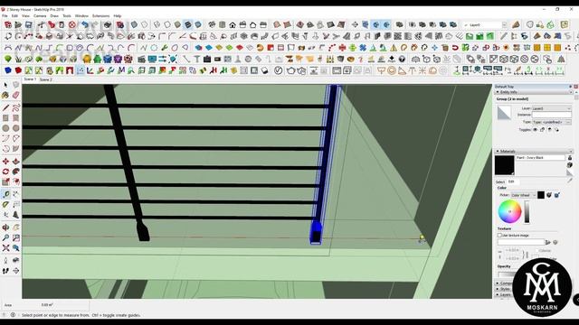 Modern House Sketchup model - revision of 2 Storey 4x5 m смотреть онлайн