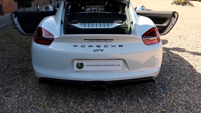 Porsche Cayman GT4 3.8 Flat Six 6-Speed Manual in Carrera White Metallic смотреть онлайн
