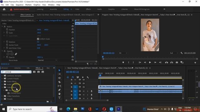 How to create reels video editing Unsharp Mask effect in adobe premiere pro смотреть онлайн