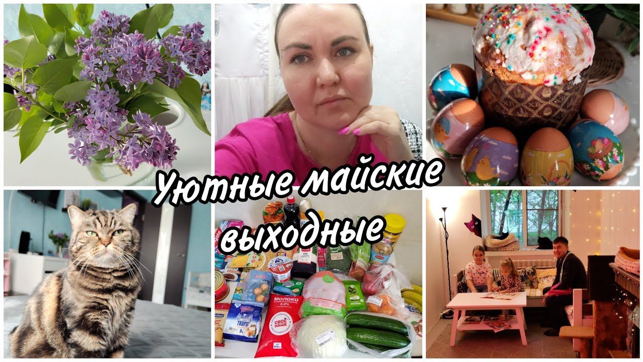 Как прошли наши майские выходные. Обзор покупок. Котокафе. Очередная перестановка в квартире. смотреть онлайн