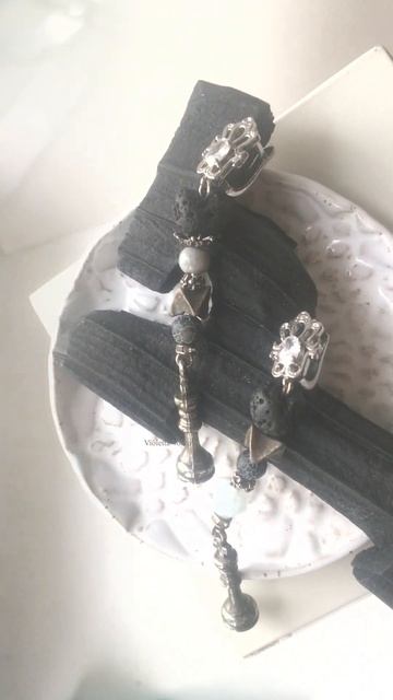 Авторские серьги Шахматы