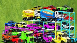 Машинки летают и прыгают! Развивающие мультики Машины помощники. Мультфильмы про машинки