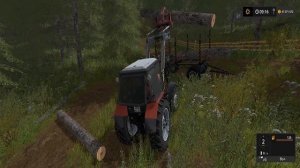 Farming Simulator 2017. Нестеровка. Трактор Беларус МТЗ 82.1-23/12. Прицеп ПТС-6.