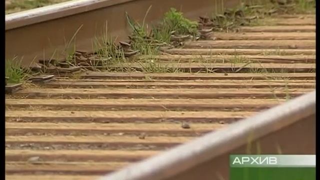 Железную дорогу завалило снегом