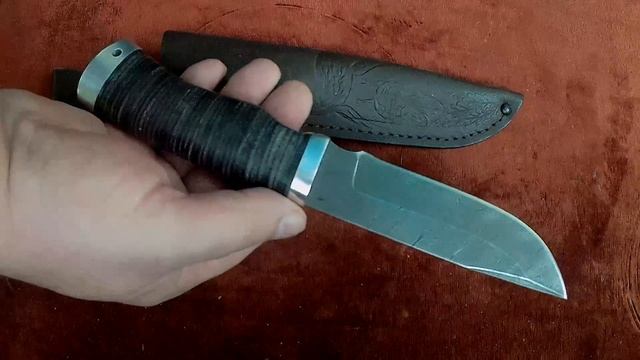 Нож "Бобр-1" (дамасская сталь, наборная кожа) https://korenok.ru смотреть онлайн