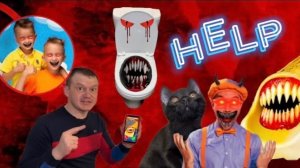 Скибиди Туалет пожиратель съел Беллу