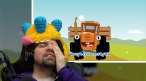 Реакция на реакцию американца на синий трактор @dizzydizaster