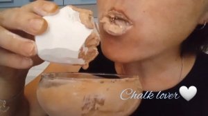 мел СНЕЖОК в пасте из башкирской глины ПУДРА 🤎 chalk clay asmr