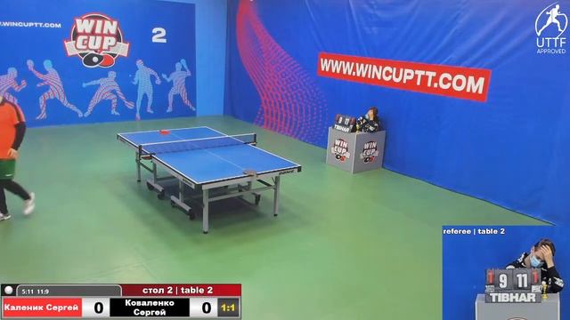 Каленик Сергей 3-1 Коваленко Сергей Турнир Восток 4 WIN CUP 29.10.2021. Прямой эфир Зал 2. смотреть онлайн
