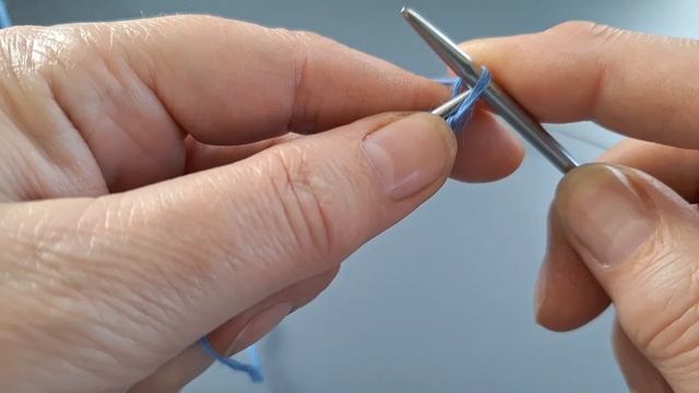 Сеточка спицами