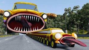 МОНСТРЫ ПРОТИВ МАШИНОК: Огромный вихрь на трассе! 🌪️ Кто уцелеет?