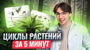 Циклы растений для ОГЭ по биологии за 5 минут I Умскул