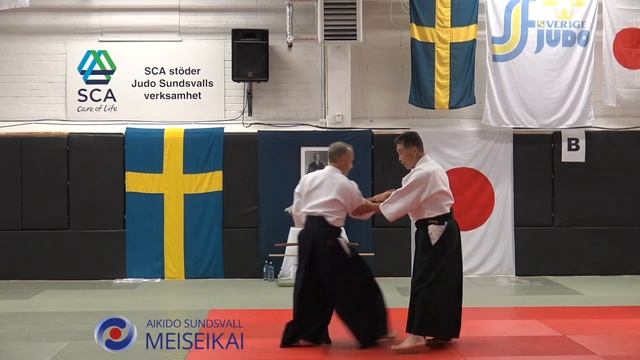 11 Aikido Ai Hanmi Do Barai Uchikaiten Kokyonage, Shishiya Sensei Sundsvall 2016