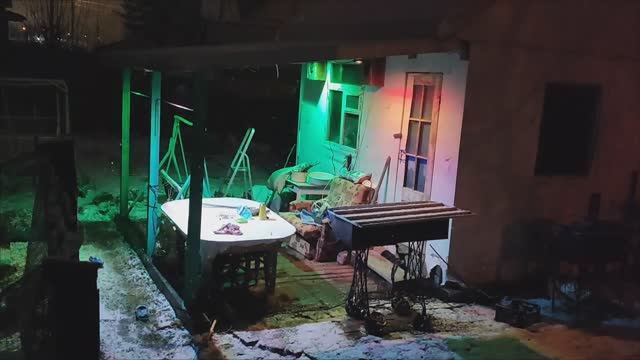 Красивое освещение для беседки.