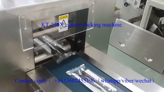 Horizontal cutlery set pillow packing machine столовые приборы набор подушка упаковочная машина смотреть онлайн