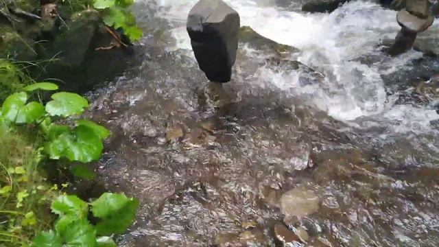 СЕРДЦЕ КАРПАТ, #балансировка_камней, #водопад Шипит. смотреть онлайн