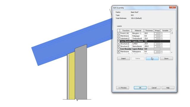 Revit 2011 - Wall Connection To Roof