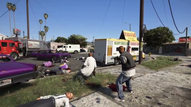 GTA 5 NPC Wars 58 - US Army Vs Ballas/Vagos #npcwars