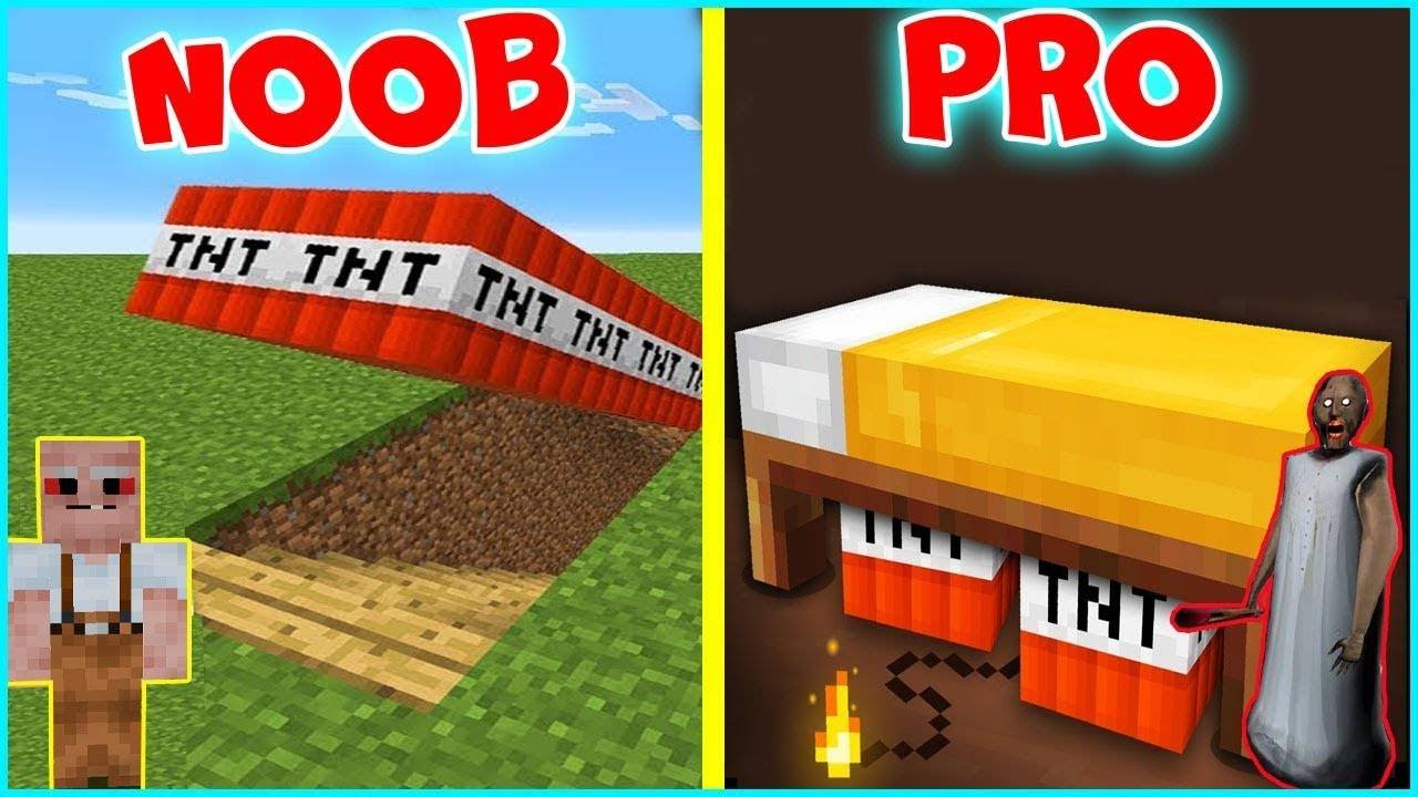 БАБКА ГРЕННИ И GRANDPA ПОСТРОИЛИ ЛОВУШКИ ДЛЯ МОНСТРОВ НУБА И ПРО В МАЙНКРАФТ НУБ В MINECRAFT GRANNY смотреть онлайн