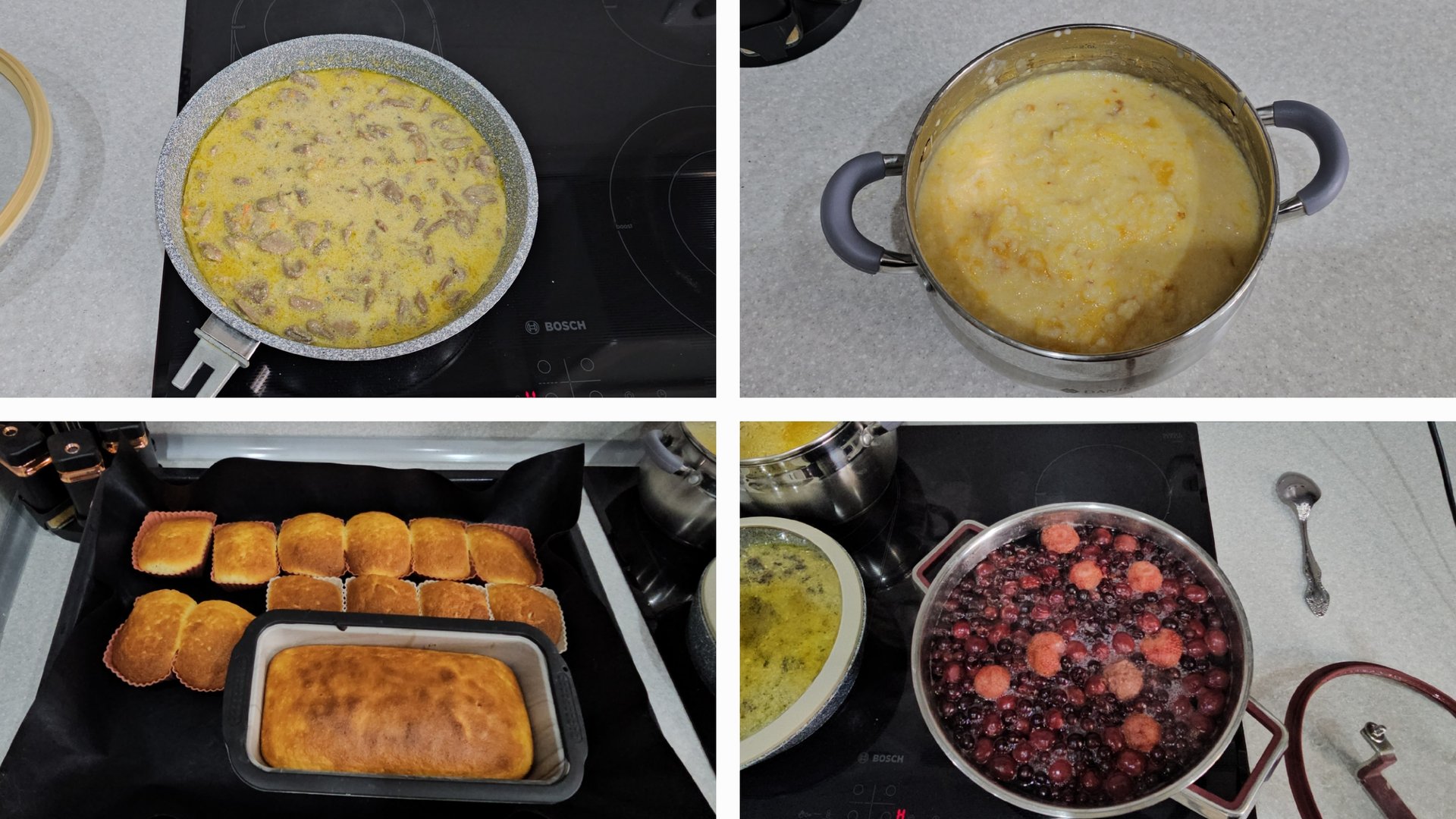 26.04.2025 г Целый день на кухне/ Сердечки со сливками/ Пшенная каша с тыквой/ Кексы/ Компот/ Фикусы смотреть онлайн