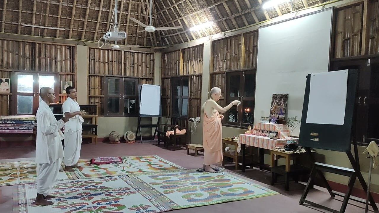 Мангала-арати - Маяпурский институт - 11.09.2023 - ЕС БВВ Нарасимха Махарадж