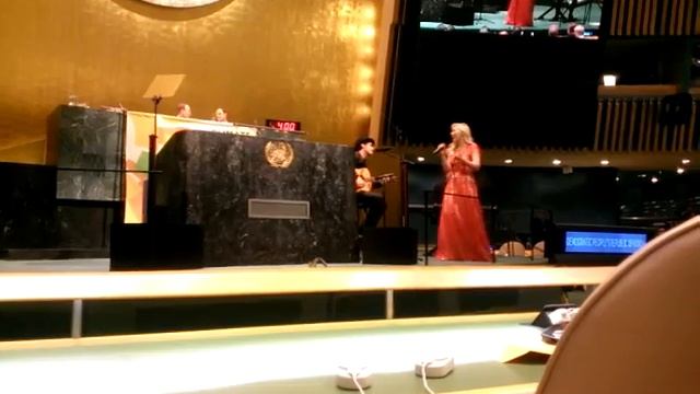 Natasha Bedingfield closing the 2014 Climate Summit in New York