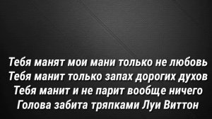 ТЕКСТ Тебя манят - RYZE