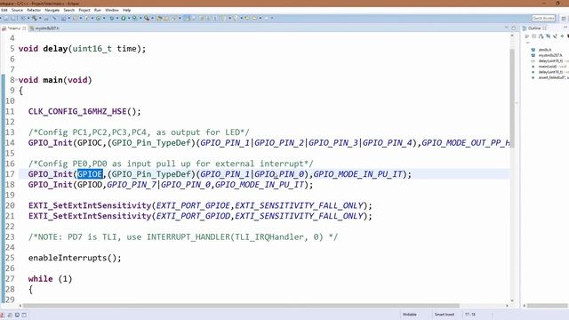 2. External Interrupt [STM8S]