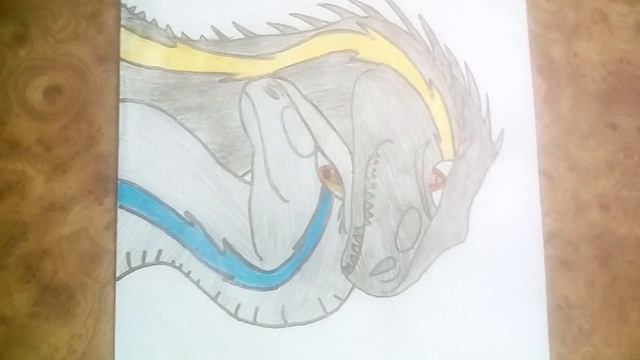 Мой рисунок блю и индораптор любовь ❤❤❤